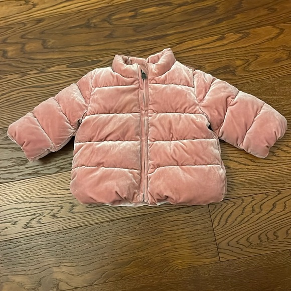 Baby Gap Velvet Puffer Coat - Picture 1 of 5